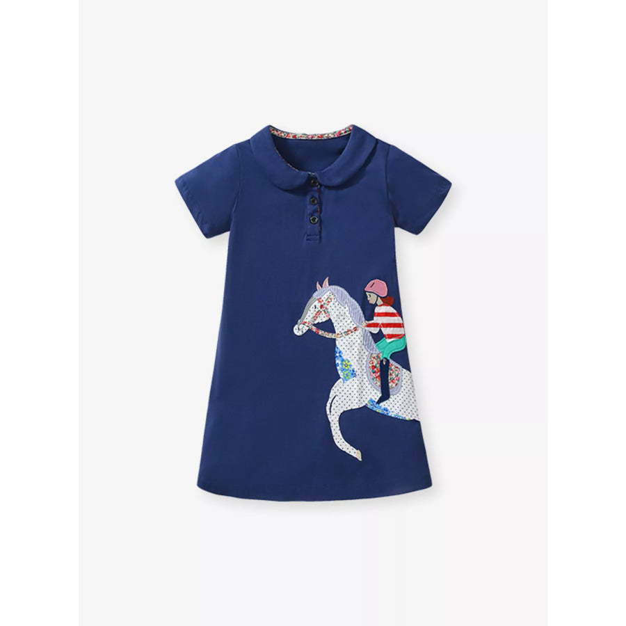 Children’s Equestrian Short Sleeve Polo Dress Apparel and Accessories