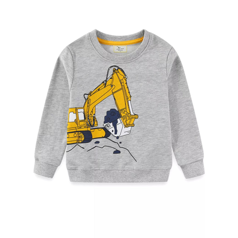 Children’s Excavator Crew Neck Sweatshirt Apparel and Accessories