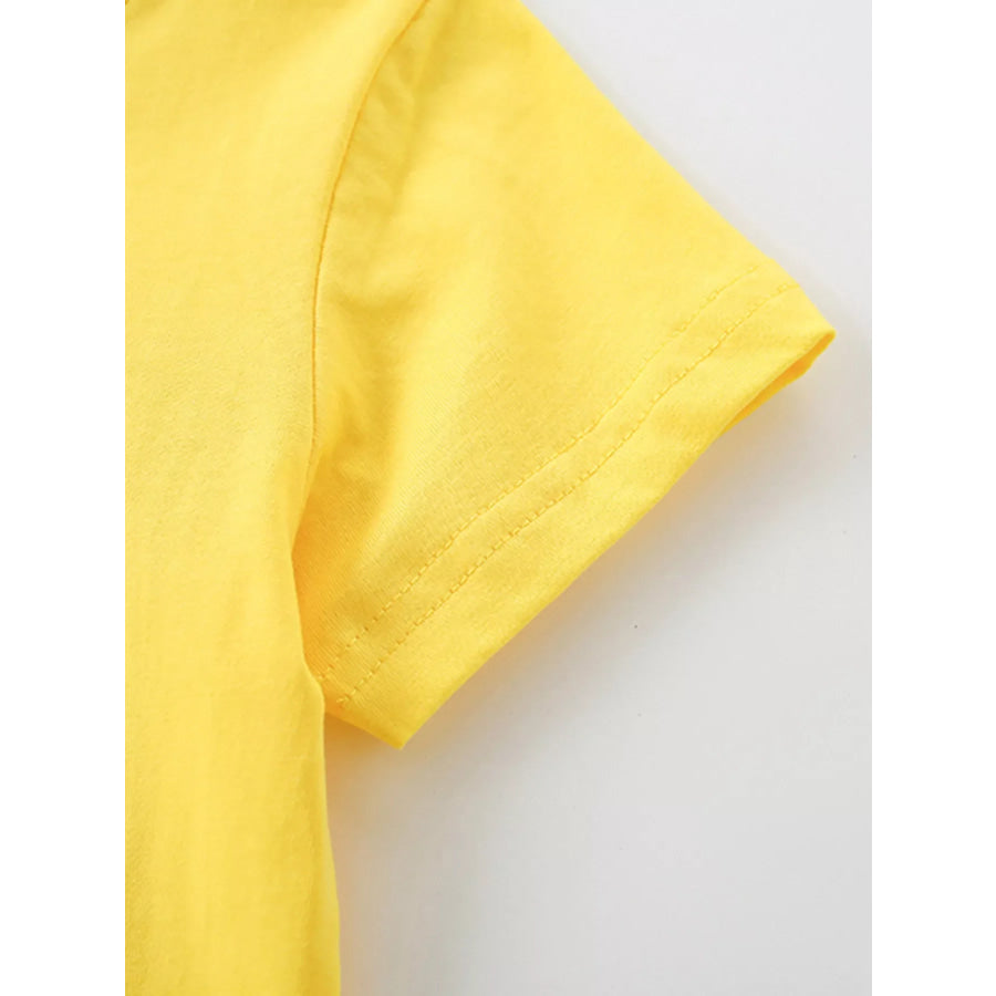 Children’s Excavator Patch Short Sleeve T-Shirt Apparel and Accessories