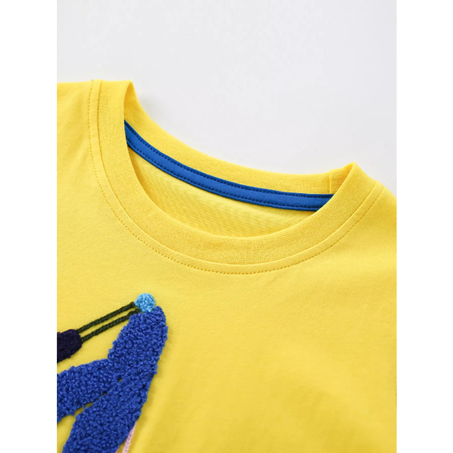 Children’s Excavator Patch Short Sleeve T-Shirt Apparel and Accessories