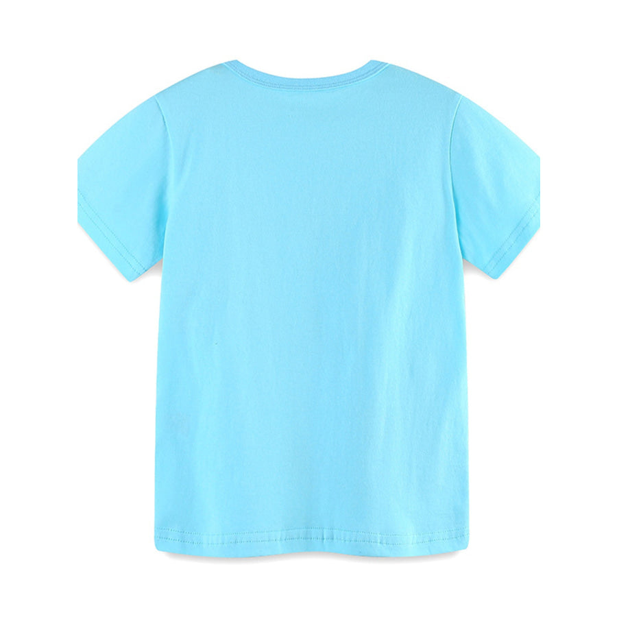 Children‘s Excavator Print Short Sleeve T-Shirt Apparel and Accessories