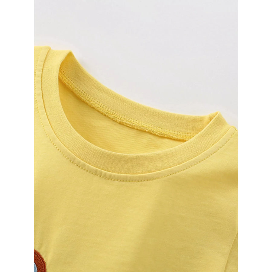 Children’s Excavator & Truck Embroidered Two-Piece Set Apparel and Accessories