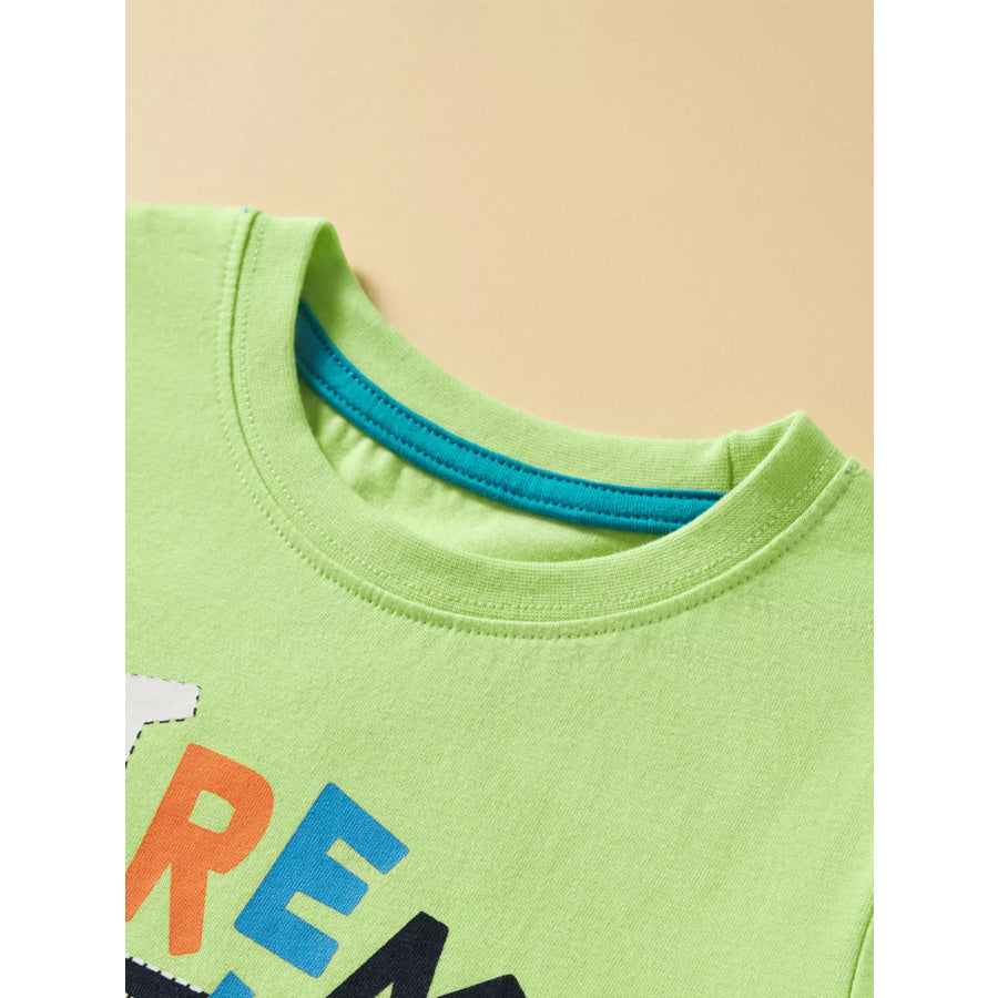 Children’s Extreme Stunts Motorcycle Graphic T-Shirt and Shorts Set Apparel and Accessories
