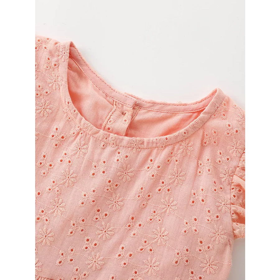 Children’s Eyelet Flutter Sleeve Dress Apparel and Accessories