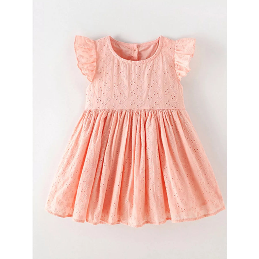 Children’s Eyelet Flutter Sleeve Dress Apparel and Accessories