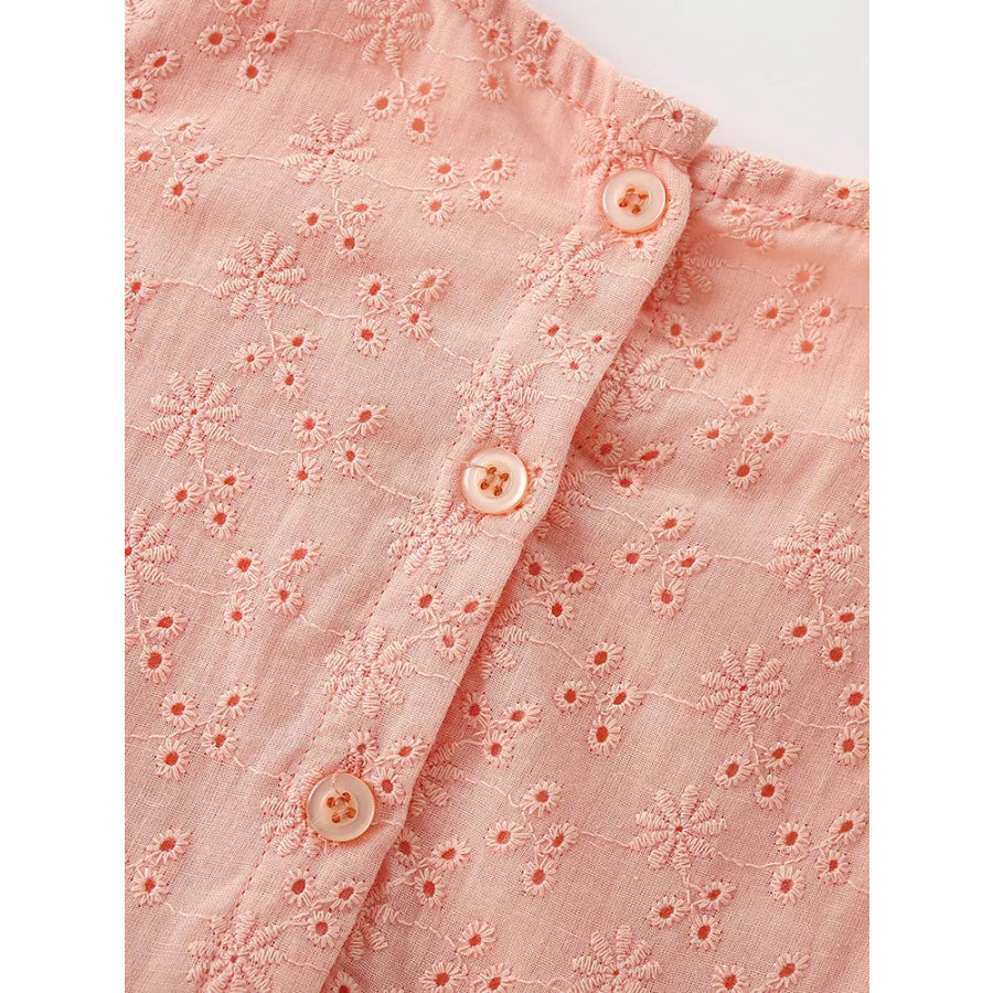 Children’s Eyelet Flutter Sleeve Dress Apparel and Accessories
