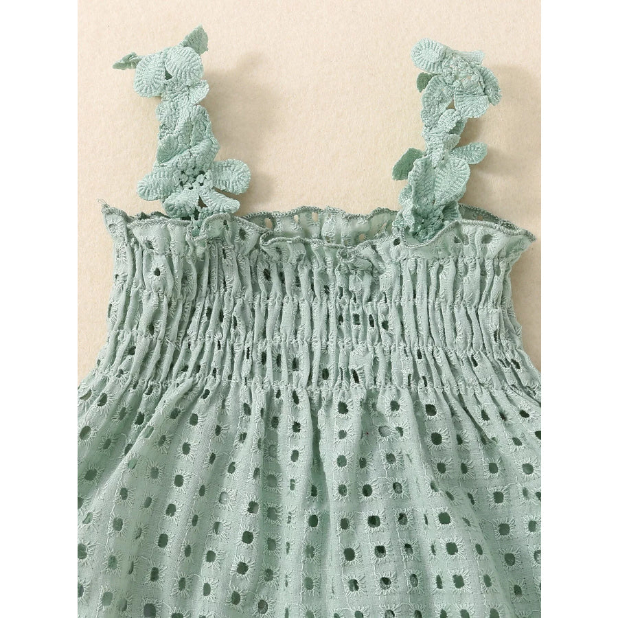 Children’s Eyelet Smocked Tank Top and Ruffled Bloomers Set Apparel and Accessories