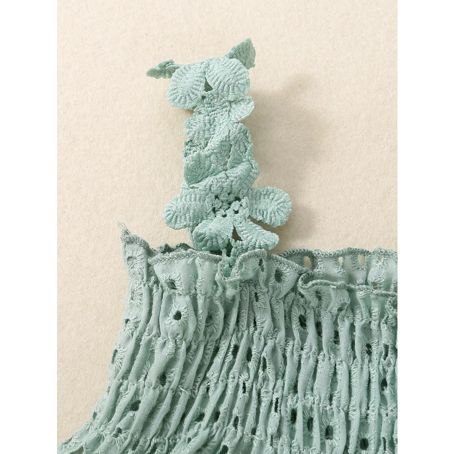 Children’s Eyelet Smocked Tank Top and Ruffled Bloomers Set Apparel and Accessories