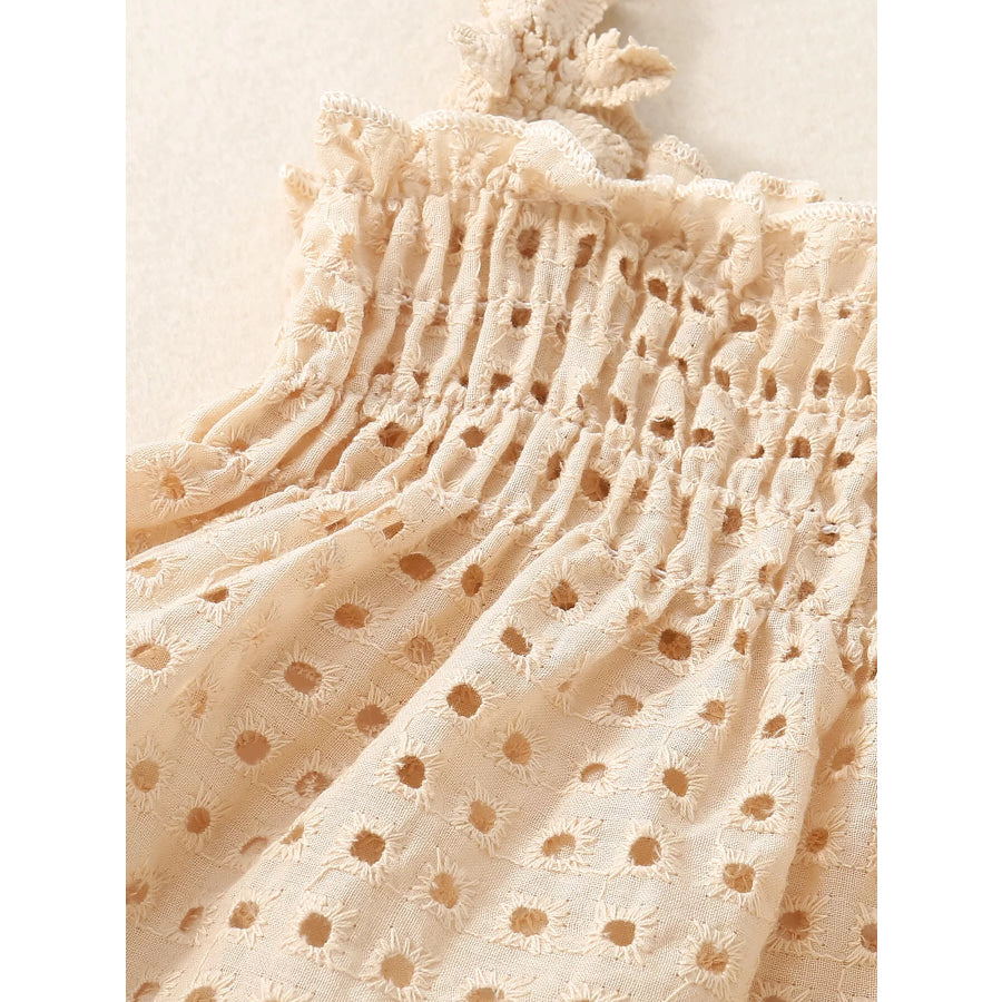 Children’s Eyelet Smocked Tank Top and Ruffled Bloomers Set Apparel and Accessories