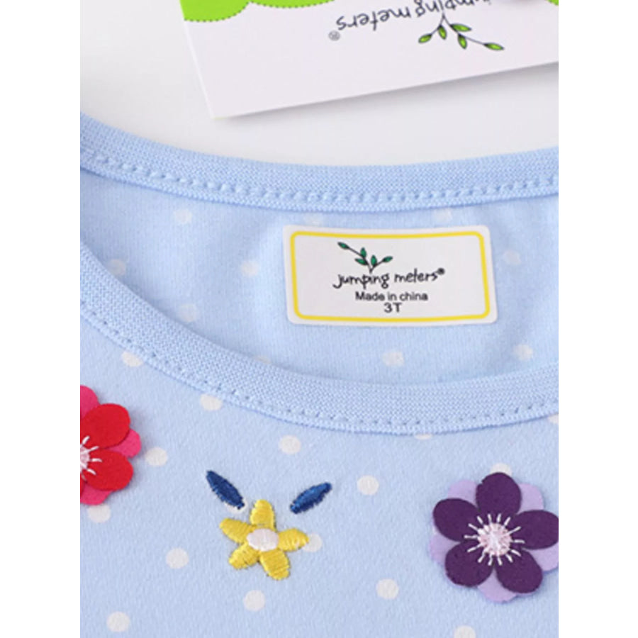 Children’s Fairy Embroidered Long Sleeve Polka Dot Dress Apparel and Accessories