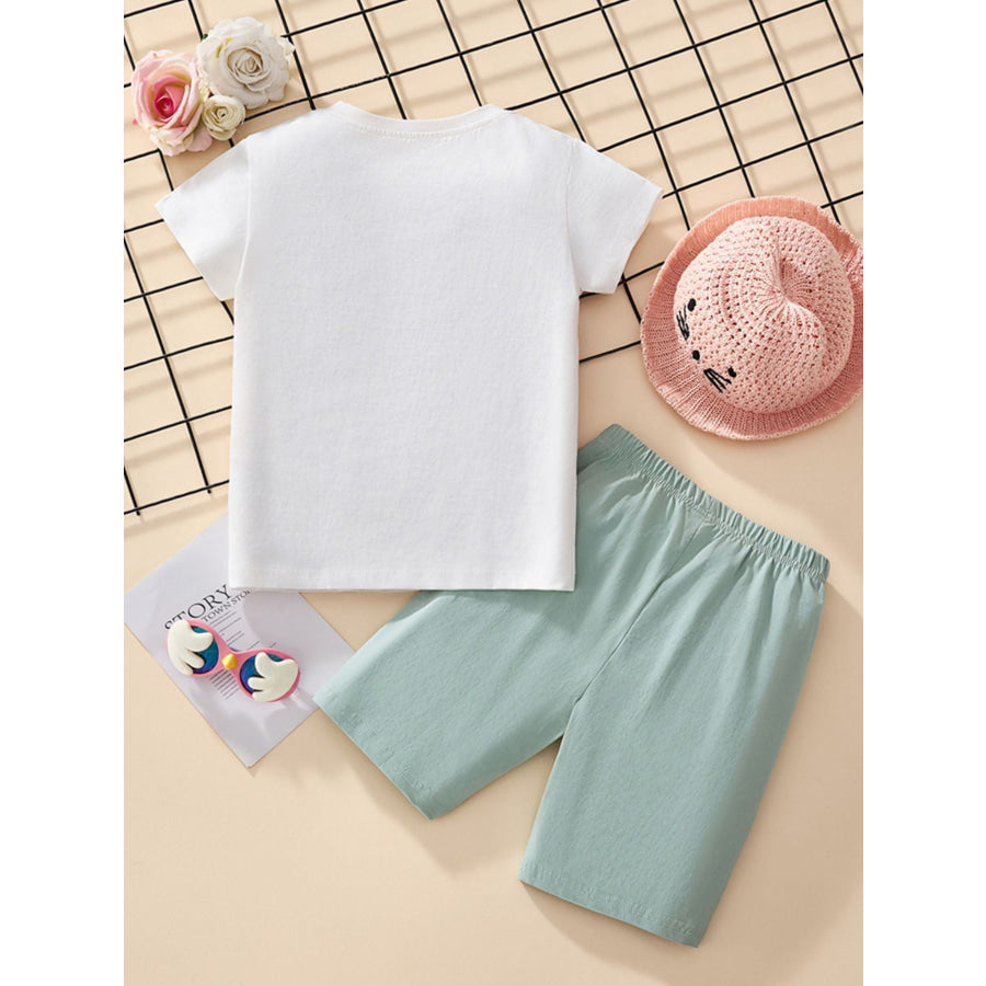 Children’s Fairy Graphic Tee & Shorts Set Apparel and Accessories