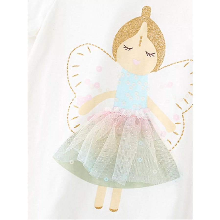 Children’s Fairy Graphic Tee & Shorts Set Apparel and Accessories