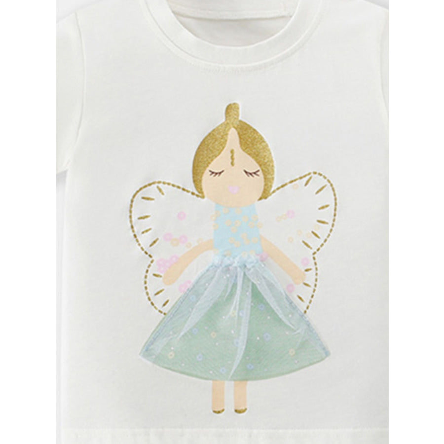 Children’s Fairy Graphic Tee & Shorts Set Apparel and Accessories