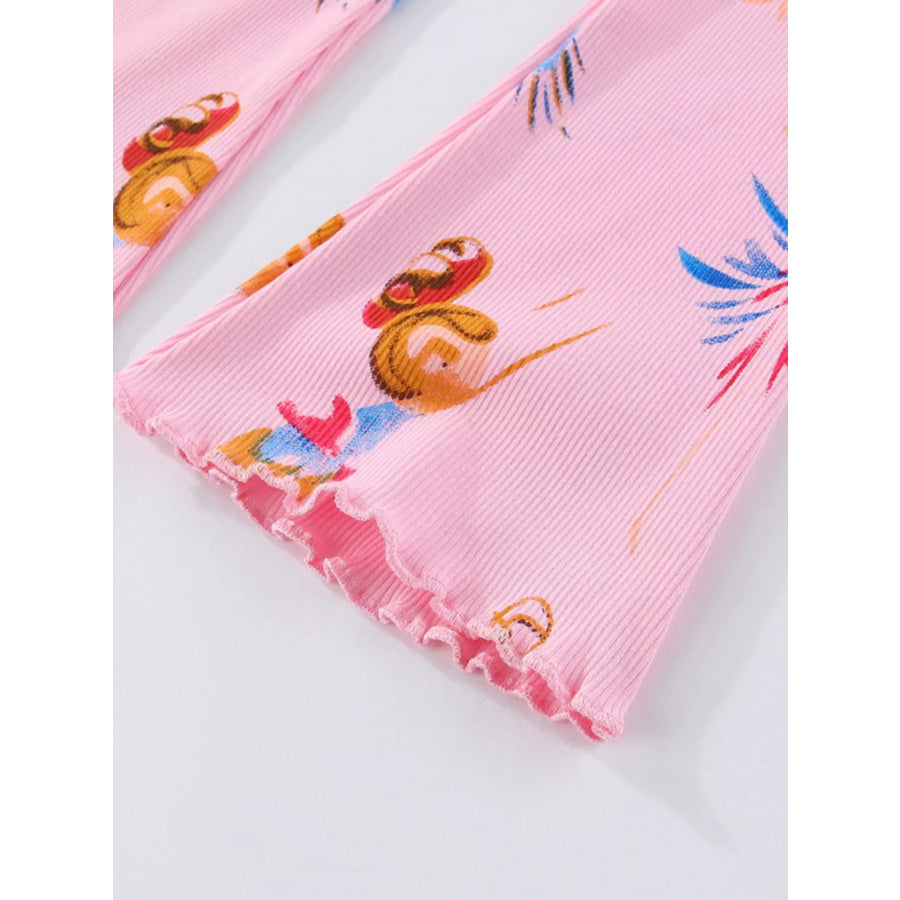 Children’s Fairy Print Flared Leggings Apparel and Accessories