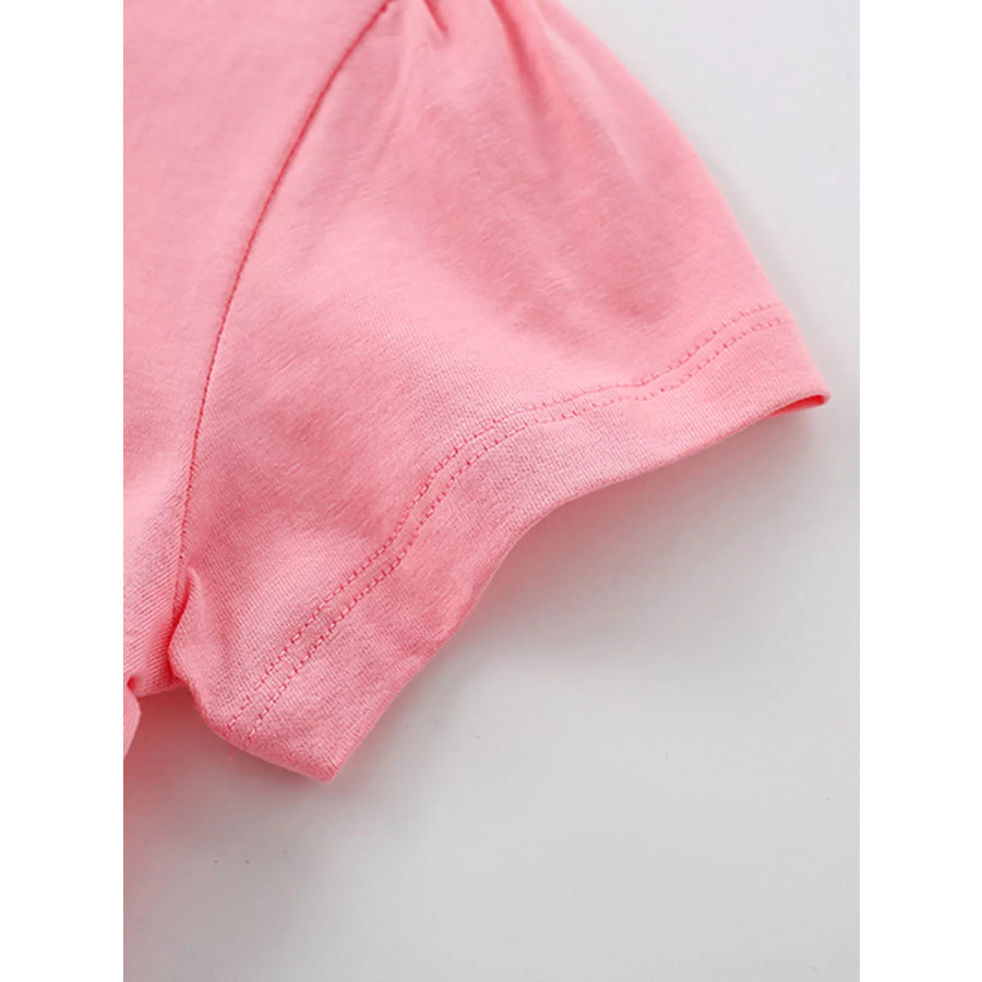 Children’s Fairy Print Round Neck T-Shirt Apparel and Accessories