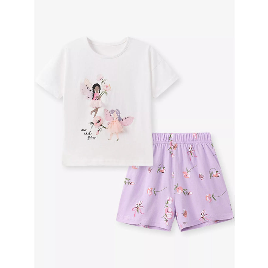 Children’s Fairy Top & Floral Shorts Set Apparel and Accessories