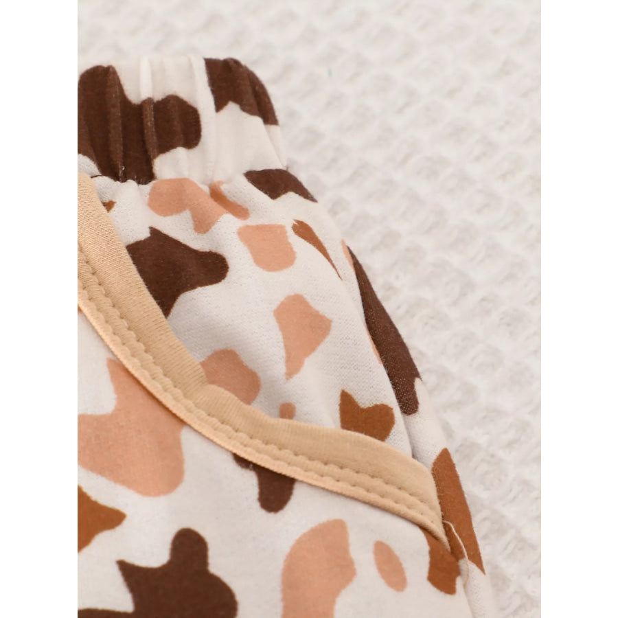 Children’s Farm Animal Embroidered Top and Pants Set Apparel and Accessories