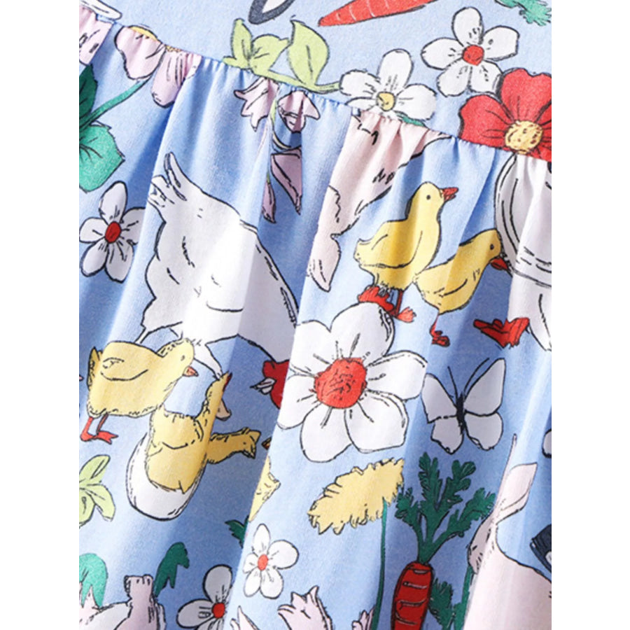 Children’s Farm Animal Print Dress Apparel and Accessories