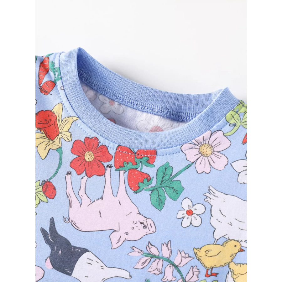 Children’s Farm Animal Print Dress Apparel and Accessories