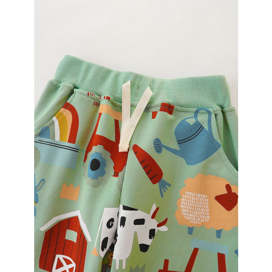 Children’s Farm Animal Sweatshirt and Jogger Set Apparel and Accessories