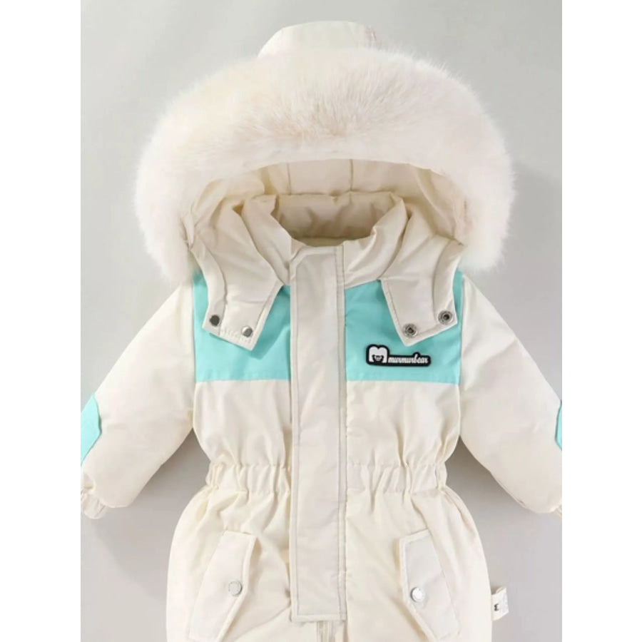 Children’s Faux Fur Hood One-Piece Apparel and Accessories