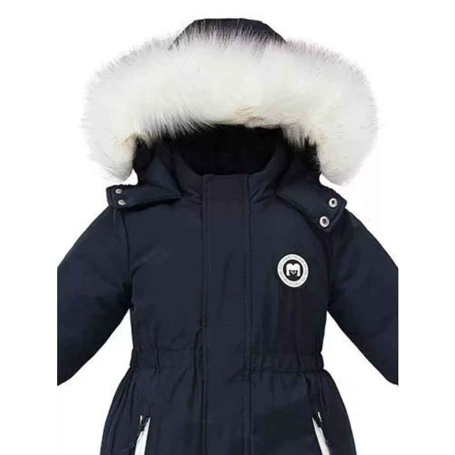Children’s Faux Fur Hood One-Piece Apparel and Accessories