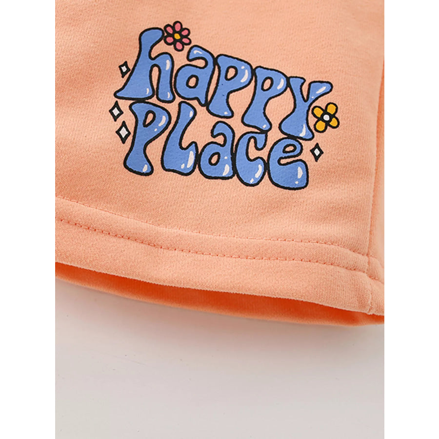 Children’s Find Your Happy Place T-Shirt and Shorts Set Apparel and Accessories