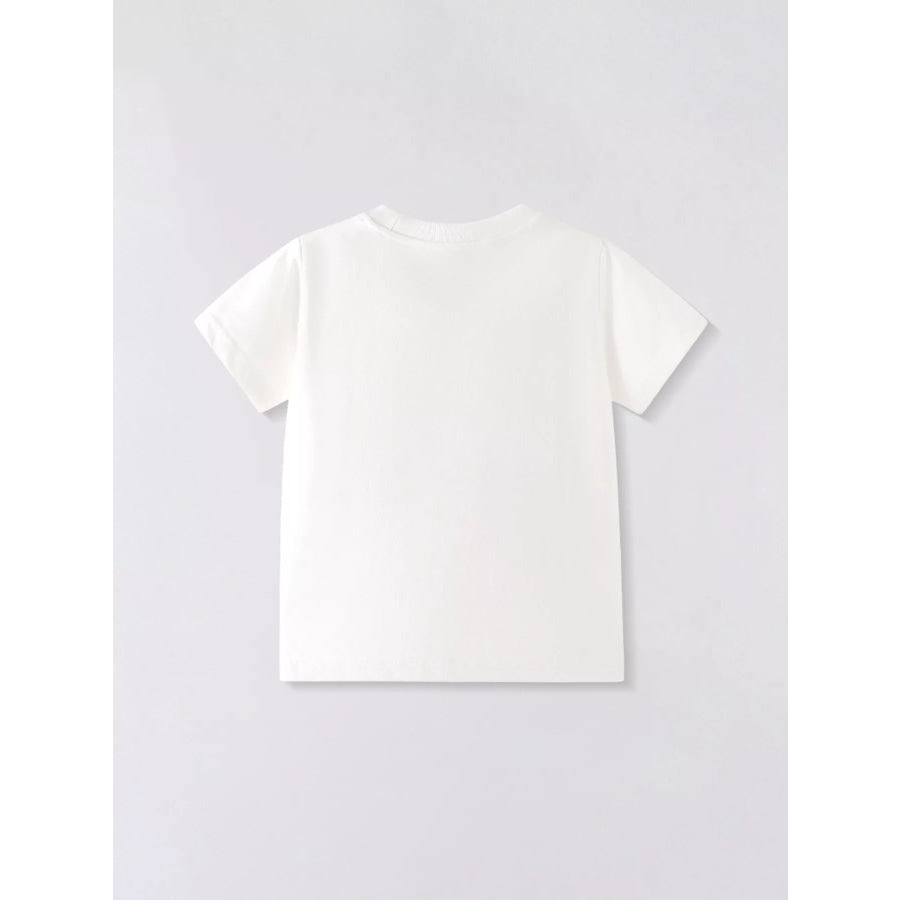 Children’s Fire Truck Graphic Short Sleeve T-Shirt Apparel and Accessories