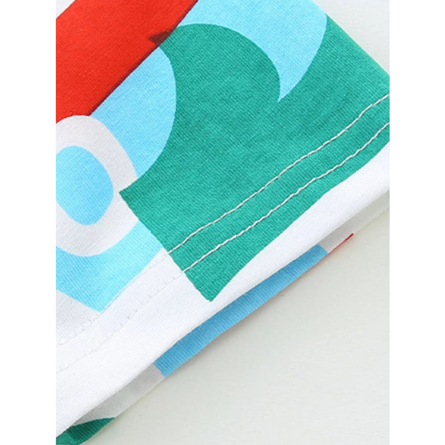 Children’s Fish Print Round Neck Tee Apparel and Accessories