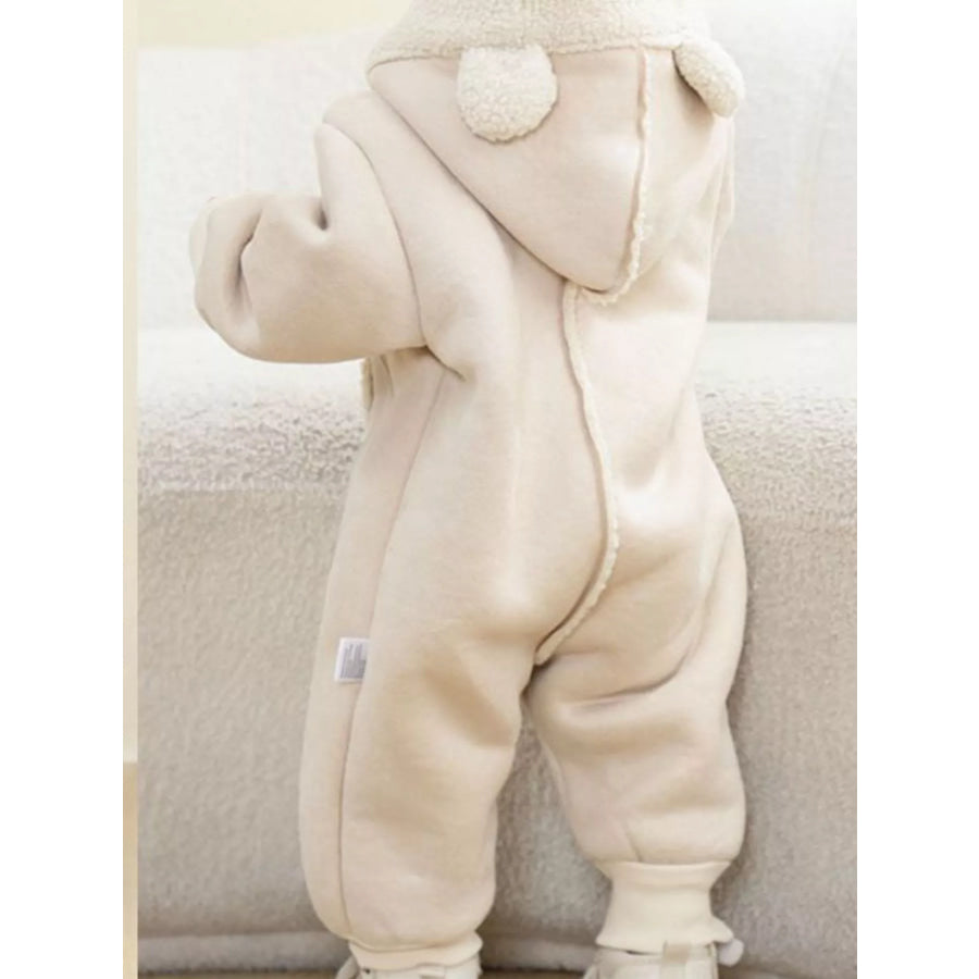 Children’s Fleece Hooded One-Piece Jumpsuit Apparel and Accessories
