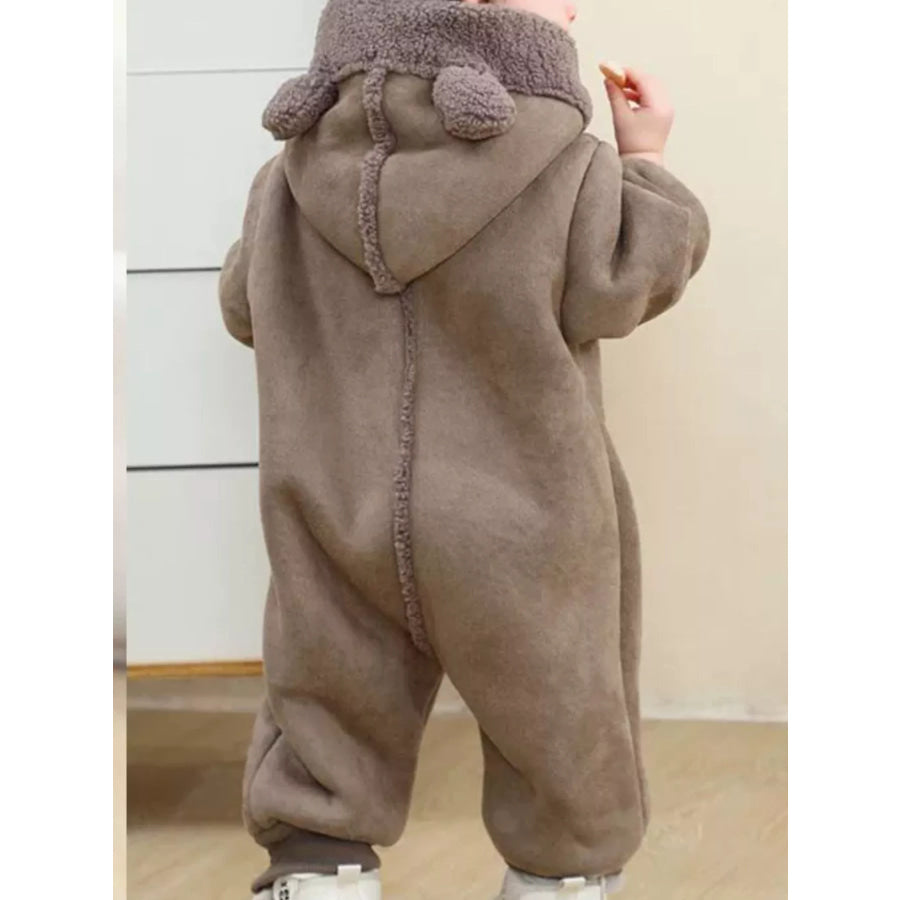 Children’s Fleece Hooded One-Piece Jumpsuit Apparel and Accessories