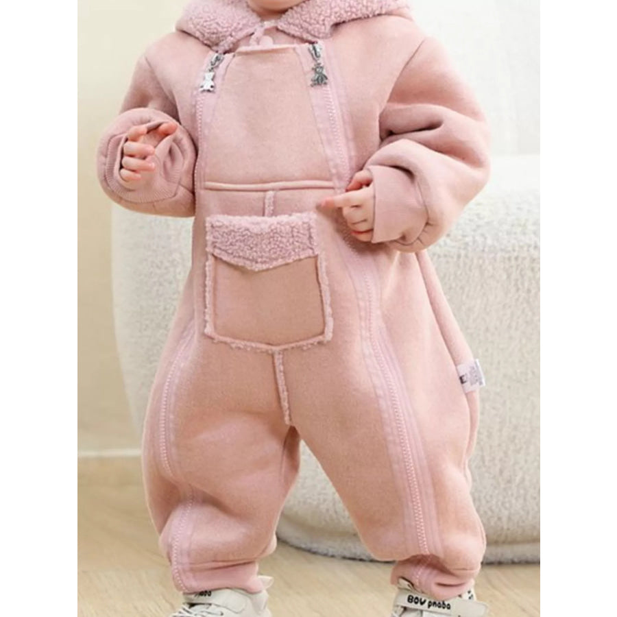 Children’s Fleece Hooded One-Piece Jumpsuit Apparel and Accessories