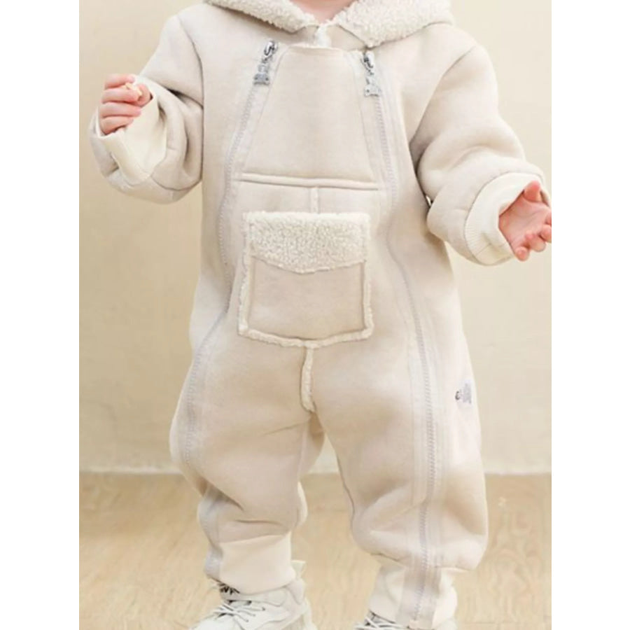 Children’s Fleece Hooded One-Piece Jumpsuit Apparel and Accessories