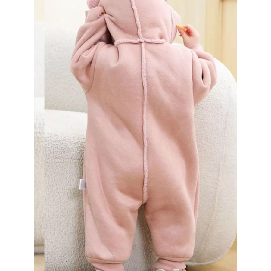 Children’s Fleece Hooded One-Piece Jumpsuit Apparel and Accessories