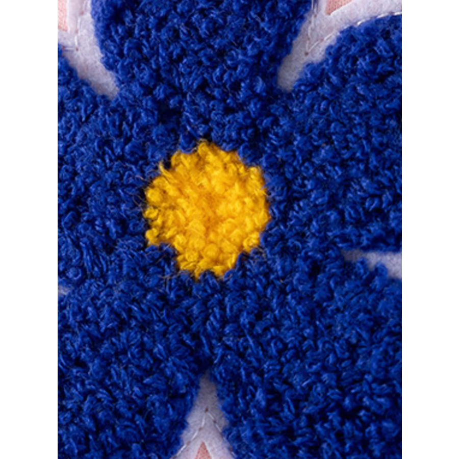 Children’s Floral Applique Sweatshirt and Ribbed Leggings Set Apparel and Accessories