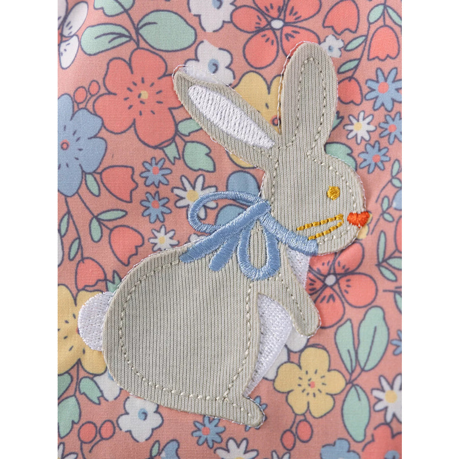 Children’s Floral Bunny Print Top & Capri Leggings Set Apparel and Accessories