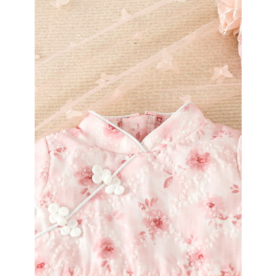Children’s Floral Cap Sleeve Tulle Dress Apparel and Accessories
