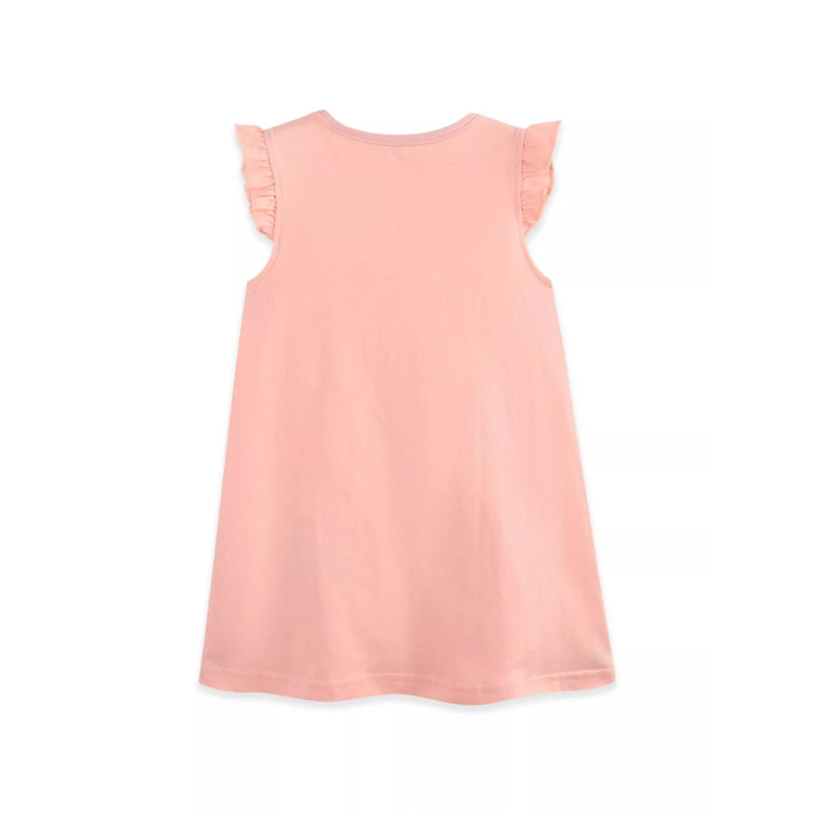 Children’s Floral Embroidered Ruffle Sleeve Casual Dress Apparel and Accessories