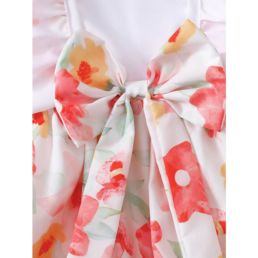 Children’s Floral Print Bodysuit & Headband Set Apparel and Accessories