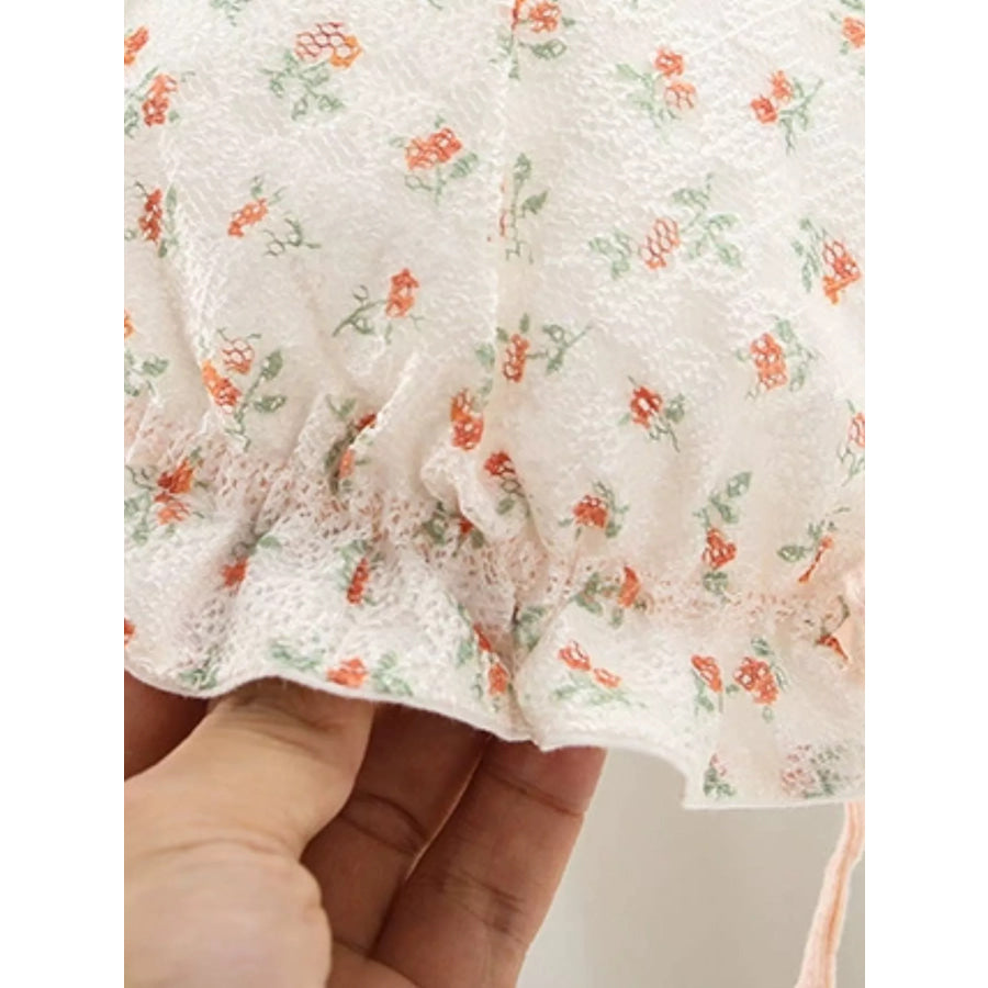 Children’s Floral Print Bunny Ear Hat Apparel and Accessories