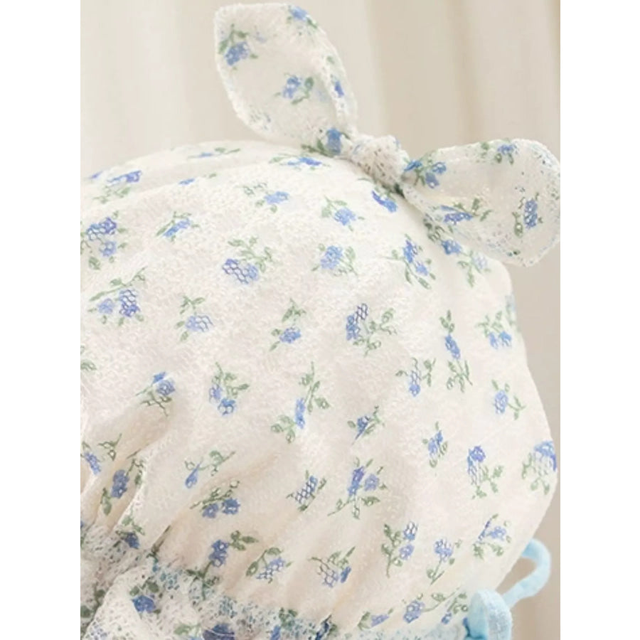 Children’s Floral Print Bunny Ear Hat Apparel and Accessories
