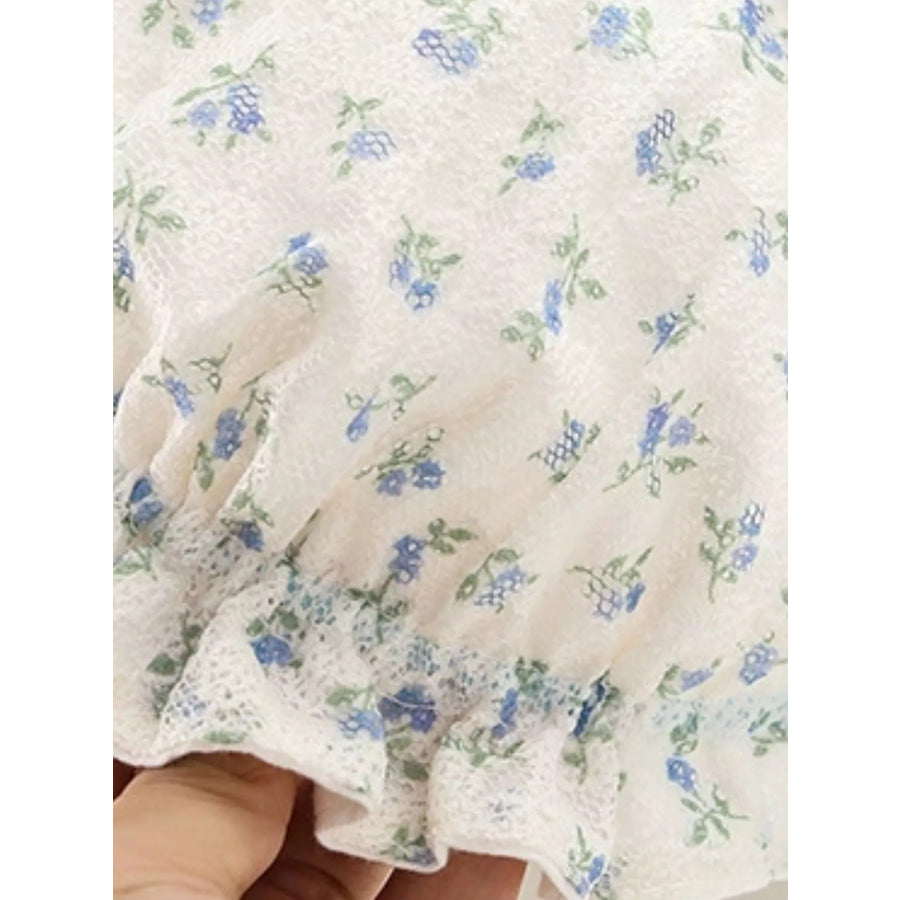 Children’s Floral Print Bunny Ear Hat Apparel and Accessories