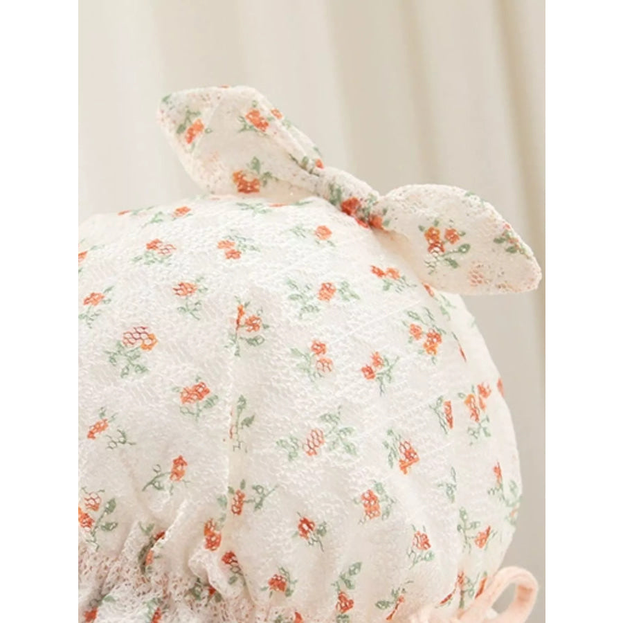 Children’s Floral Print Bunny Ear Hat Apparel and Accessories