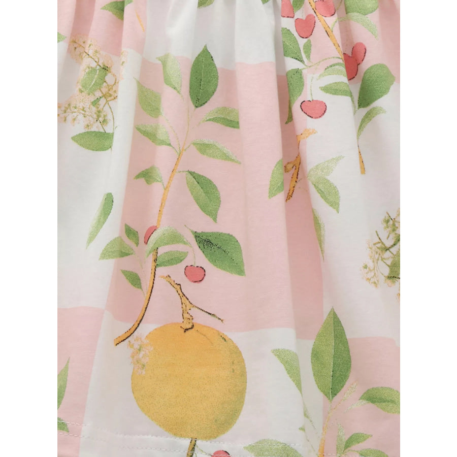 Children’s Floral Print Button-Down A-Line Dress Apparel and Accessories
