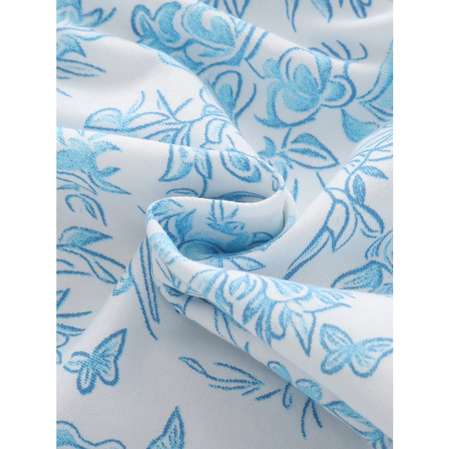 Children’s Floral Print Button-Front Casual Dress Apparel and Accessories