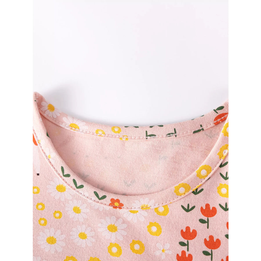Children’s Floral Print Casual Dress Apparel and Accessories