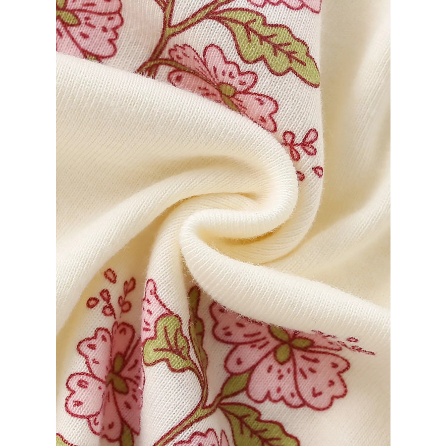 Children’s Floral Print Cotton Dress Apparel and Accessories