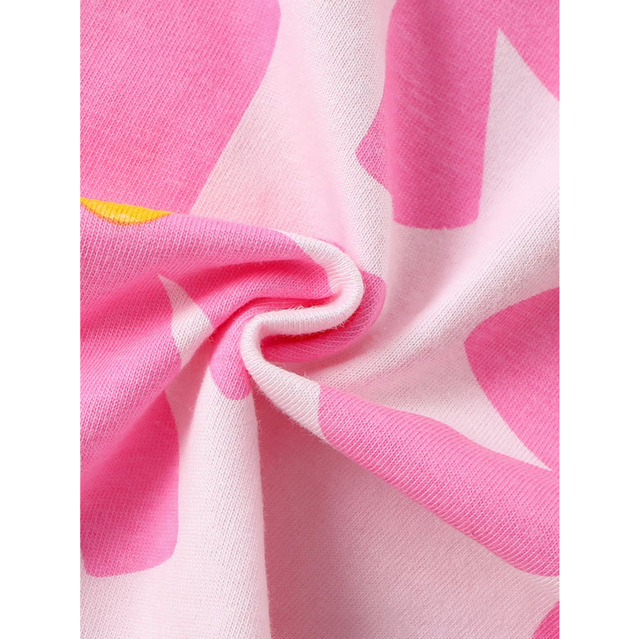 Children’s Floral Print Cotton T-Shirt Apparel and Accessories