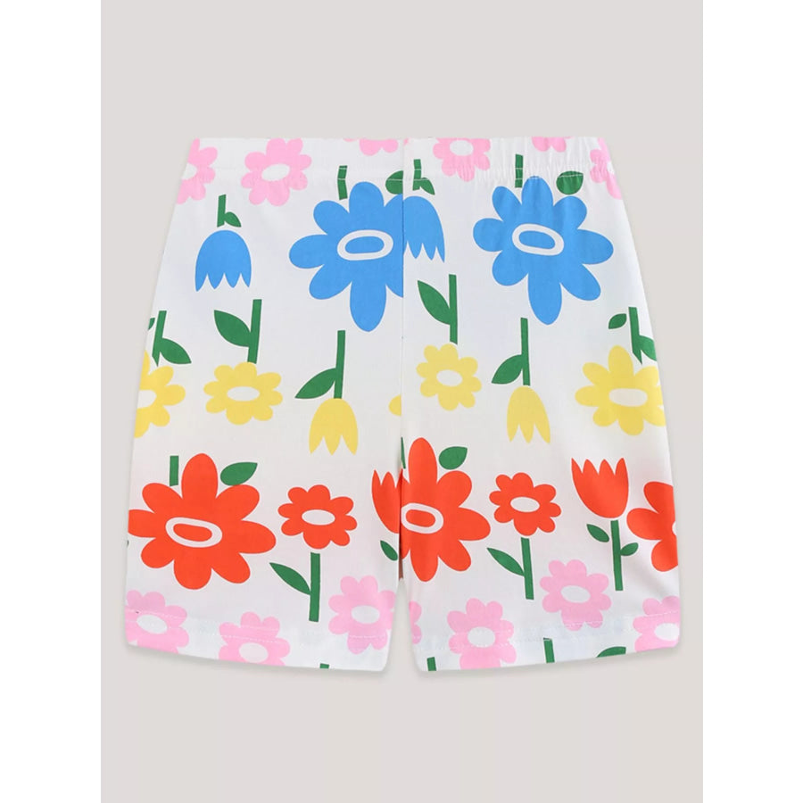 Children’s Floral Print Shorts Apparel and Accessories