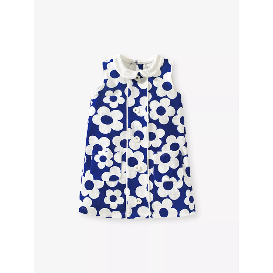 Children’s Floral Print Sleeveless Dress Apparel and Accessories